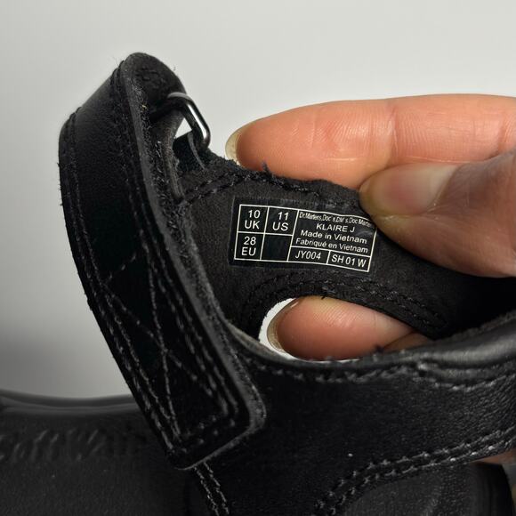 Dr. Martens Junior Klaire Leather Sandals in Black T Lamper - Picture 9 of 9